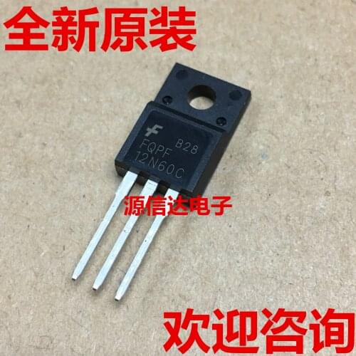 New imported FQPF12N60C 12N60 600V 12A TO-220F field effect tube, original and in stock