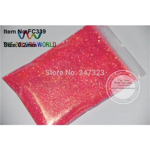 TCR339 Shinning Rainbow Pink Colorful 0.2mm 008 size Glitter Powder for nail gel nail polish nail art,tattoo art decoration DIY