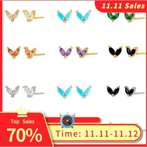 BOAKO Horse Eye Earrings For Women 925 Sterling Silver Piercing Jewelry Stud Earrings Fashionable Earring Pendientes Jewelry #9