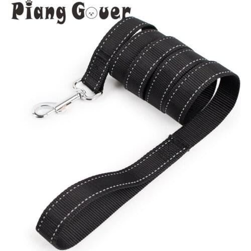 Black Reflective Dog Leashes Contracted Dog Leash Pet Supplies