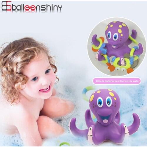 Baby Bath Toys Octopus Circle Bath Shower Educational Toys Summer Pool Toys Child Kids Gift Safe Material For Boys Girls