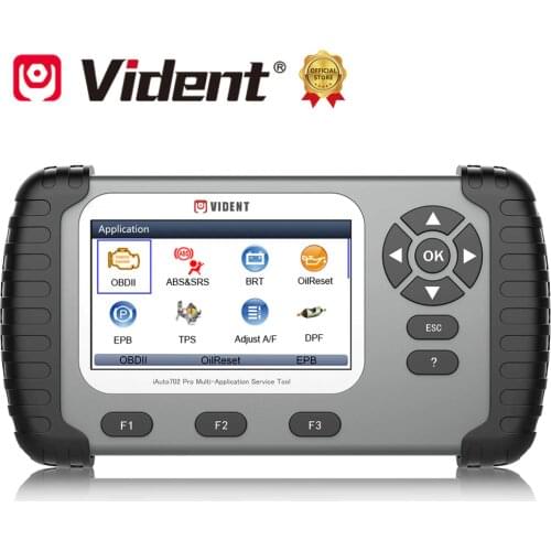 VIDENT iAuto702 Pro 702Pro OBD2 ABS SRS Car Diagnostic Tool Oil Light Reset DPF TPMS EPB BRT SAS Gearbox Automotive Scanner