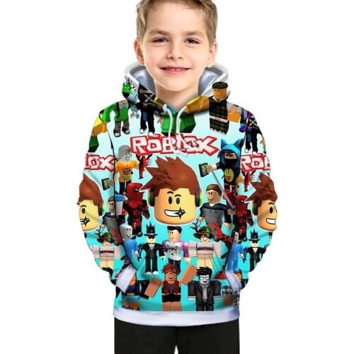 Boys Robloxing Hoodies 2021 New T Shirt Children Long Sleeve Hoodie T-Shirt Spring Autumn Kids Girls Tops Teen Kid Clothes 3-14Y
