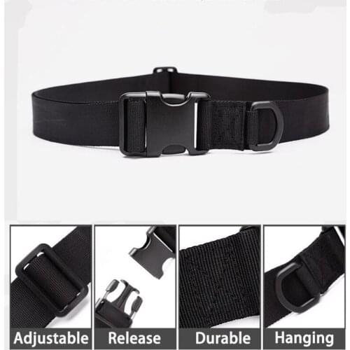 Mens Adjustable Tactical Belt Army Gear Release Buckle Waistband Military Combat Belt Outdoor Hunting Nylon Sports Belt