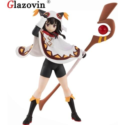 Glazovin Original Genuine Gods Blessing on This Wonderful World Megumin Winter Suit PVC Action Figure Model Toys