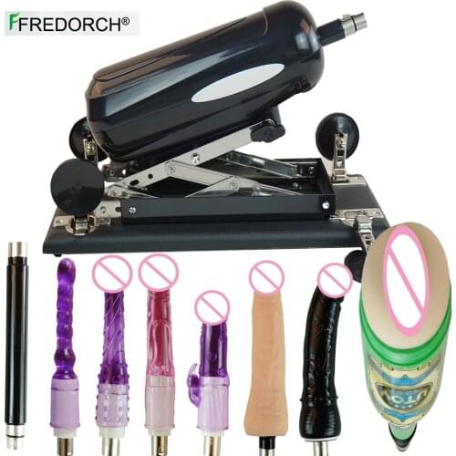 Fredorch new update sex machine with masturbation cup,sex toys love machine gun for women masturbation hand free vibrator