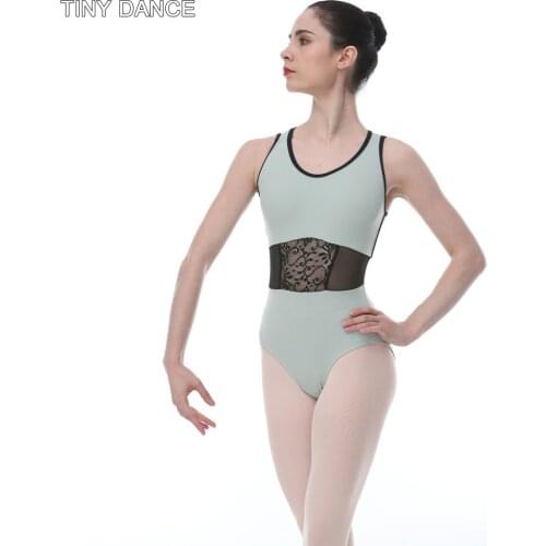 Ballerina Outfit Women Training Dancewear Cotton and Mesh Ballet Leotard for Girls Dance Clothing Exercising Clothes 03D0338