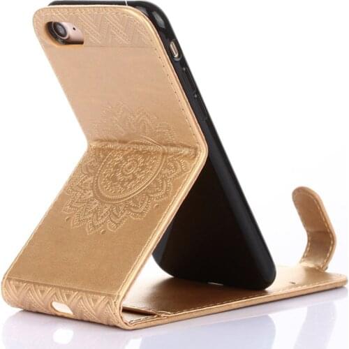 Retro Flip Leather Phone Case Cover For Apple iPhone SE 2020 8 7 6 45 5S 6S Plus Fashion Mandala Style Card Pocket Capa E04F