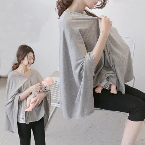 Multifunctional 100% Pure Cotton Nursing Covers Postpartum Big Breastfeeding Towel Fashionable Anti-lighting Fig Cloth Shawl
