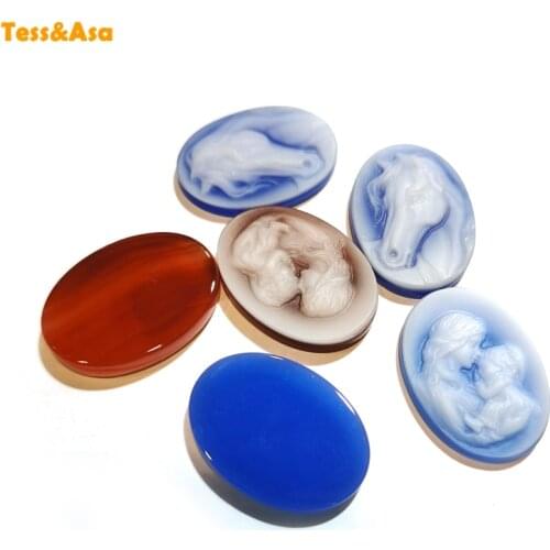 Natural Agates beautiful Lady Portrait sculpture pendant Oval Shape Engrave Pendants Vintage Cabochon reliefs Cameo For Women