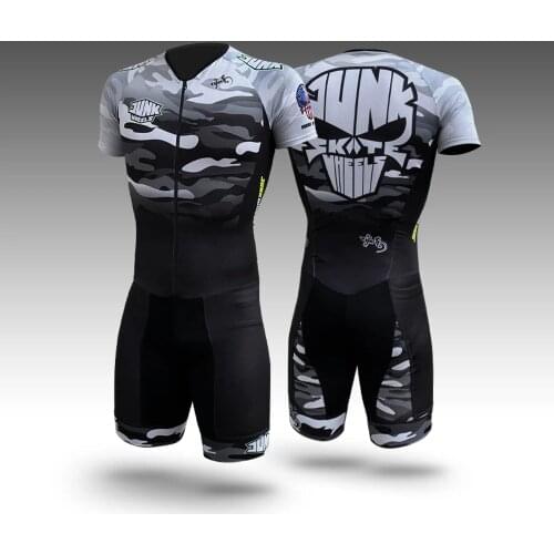 2021 Summer New Men Short Sleeve Skinsuit Cycling Triathlon Clothing Printing Jumpsuit Breathable Quick Dry Cycling wear