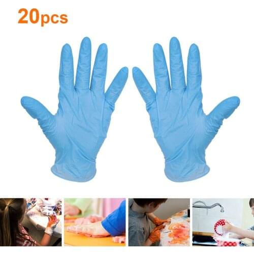 ​20Pcs Disposable Children Gloves Elastic Latex Gloves Sanitary Protective Gloves For Hand Protection