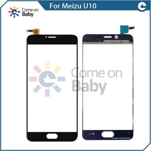 Poriafl best quality 5.0 Inch Touch Screen For Meizu U10 U 10 Touch Panel Digitizer Sensor Glass, Black/White