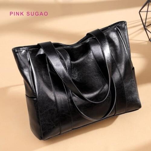 Pink Sugao women purse luxury handbags women bags designer fashion shoulder bag leather handbag high quality tote bag designer