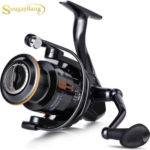 Sougayilang Freshwater 13+1BB 2000-5000 Series Spinning Reel Max Drag 8KG Carp Fishing Reel for Bass Fishing Tackle