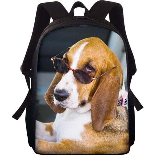 Brand Customize Backpack New Cool Dog Printed School Bags For Girls Boys Book Bag Women knapsack 15 Inch Fashion Mochila Escolar