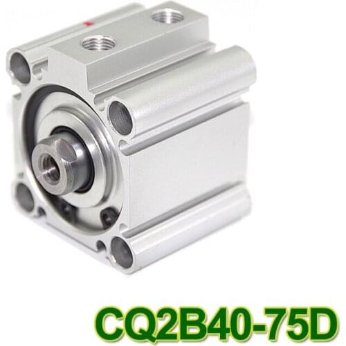 SMC Type CQ2B series CQ2B40-75D 40mm bore 75mm stroke Double Action single rod thin Pneumatic Compact Cylinder high quality