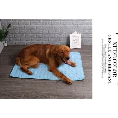Pet Dog Cooling Mat Ice Pad Large Size Ice Silk Cool Pet Summer Cat Cooling Blanket Cushion Indoor Seat Puppy Pet Supplies Mat