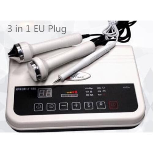 3 in 1 ultrasonic beauty instrument Ultrasound Facial Body Massager for facial detoxification slight spot enhance face lifting