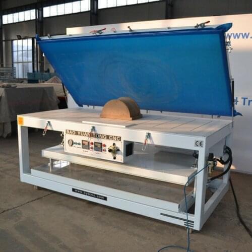 Vacuum membrane press machine furniture making pvc foil