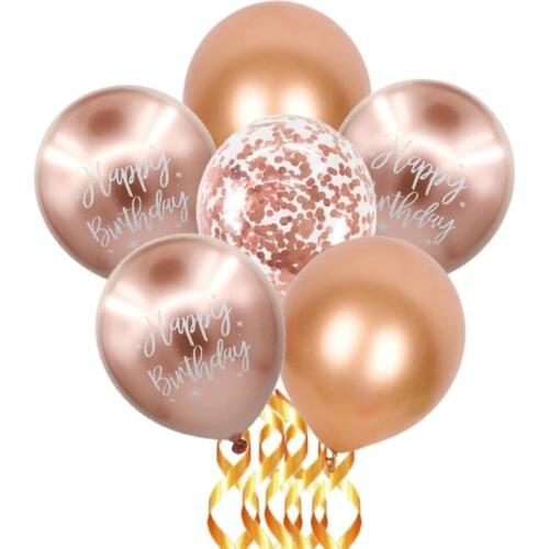 12 inches Metallic Balloons Heart Star Gold Confetti Balloon Birthday Party Decoration Kids Adult Air Balls Globos Wedding Decor