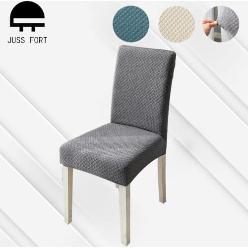 Thick Cotton Spandex Dining Chair Cover Stretch One Piece Universal Chair Covers Machine Washable High Back Chair 1/4/6 PCS Sets