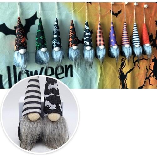 1PC/2PCS/5PCS New Halloween Doll Dwarf Doll Long Hat Long Leg Scarecrow Dwarf Faceless Doll Happy Halloween Party Decoration