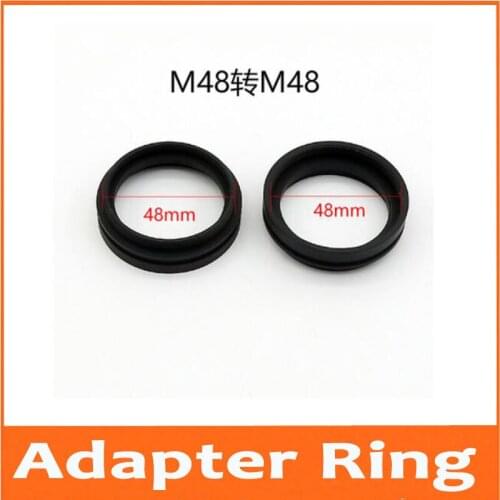 1pc Adapter Ring Change M48mm Mounting Size to M48mm for Stereo Microscope Auxiliary Attachment Objective Lens Parts Accessories