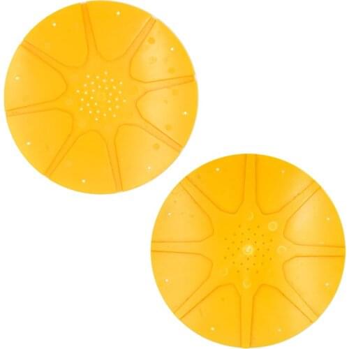 8 Way Circular Door Exit Disc Bee Flight Control Hive Bottom Yellow Plastic Anti-Escape Device Beekeeping Equipments 4Pcs