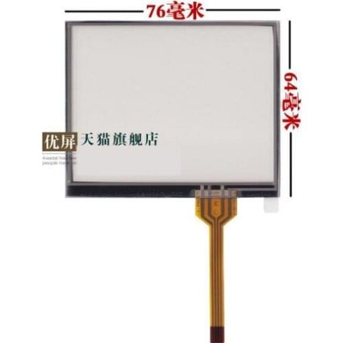 76*64 new 3.5'' inch touch screen MP4 touch screen GPS navigator MP5 touch screen LCD cable jack long Tianma