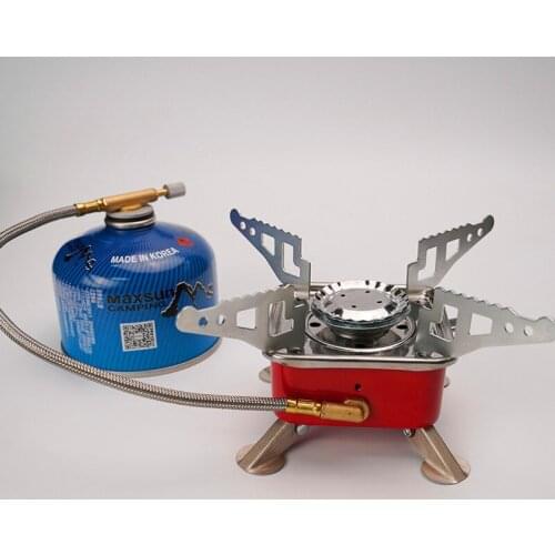 Adapter for Gas Camping Foldable Cooking Stove Outdoor Survival Portable Gas Stove Travel Picnic BBQ Gas Furnace Combustor