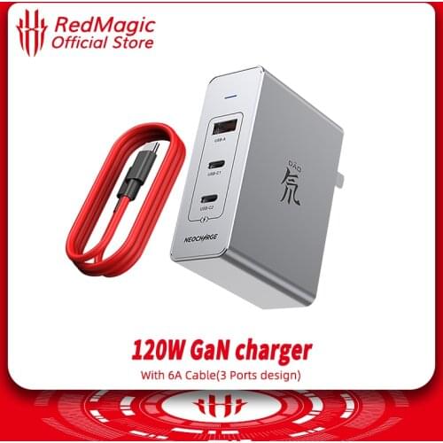 Nubia Dao Feng 120W GaN Power Adapter Nubia 120W GaN Quick Charger 6A Date Cable