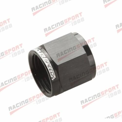 Aluminum Tube Nuts AN8 -8AN To 1/2" Tube Fitting Anodized BLACK/BLUE