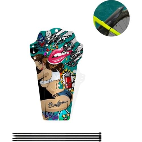 Enlee MTB Bicycle Mudguard PP5 Mountain Bike Fenders Front Fork Mudguard Bike Rear Frame Fender Quick Release Road Bike Mudguard