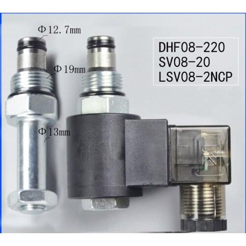 Hydraulic Threaded Cartridge Solenoid Valve Reversal to Maintain and Release Pressure Two-position Two-normal DHF08-220