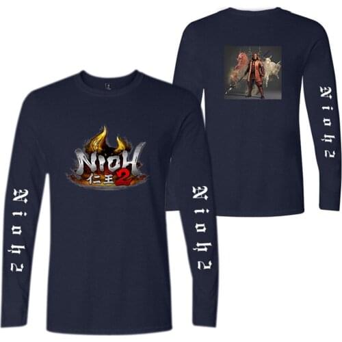 Nioh T Shirt Sunset Japanese Game Print Summer Tops Kawaii Men Women T-shirts Harajuku Long Sleeve Tee Clothes Streetwear