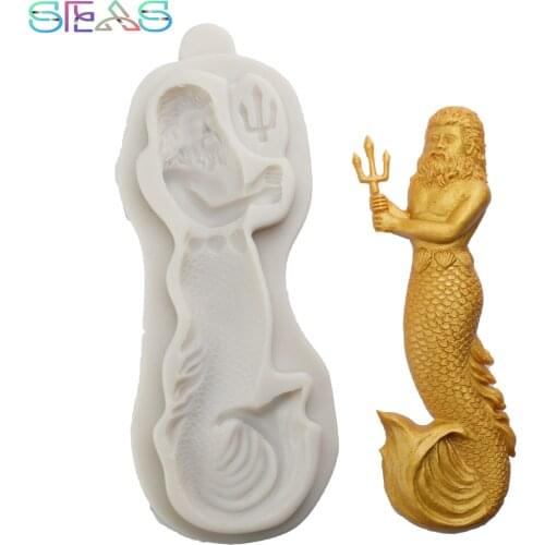 Deep Sea Warrior Chocolate Fondant Mould Baking Tools Silicone Molds for Crafts 3D Silicone Mold Epoxy Tools Kitchen Utensil