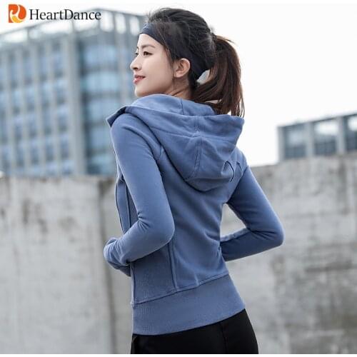 Lulu 2021 Yoga Sportswear For Women Fashion Running Coats Thumb Hole Gym Workout Jackets Zipper Hooded Top
