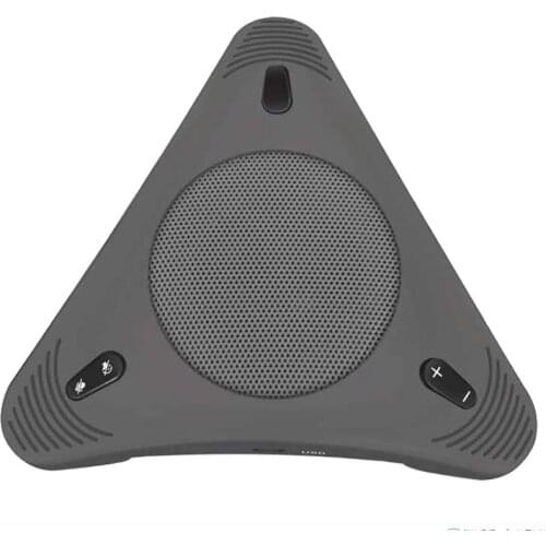 Conference Microphone Omnidirectional Video Conference Desktop Computer USB Wired Microphone Built-in Speaker Volume Control Mut