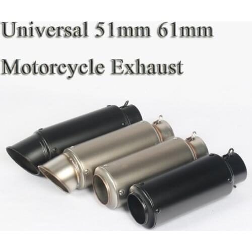 Motorcycle SC Racing Exhaust Escape Modified Universal Motorbike 61mm 51mm Muffle For Yamaha R6 R1 CBR1000RR Kawasaki S1000RR