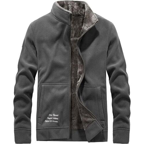 Men Outdoor Winter Fleece Warm Jacket Windproof Thicken Scratchproof Thermal Outwear Climbing Camping Skiing Sports Clothing