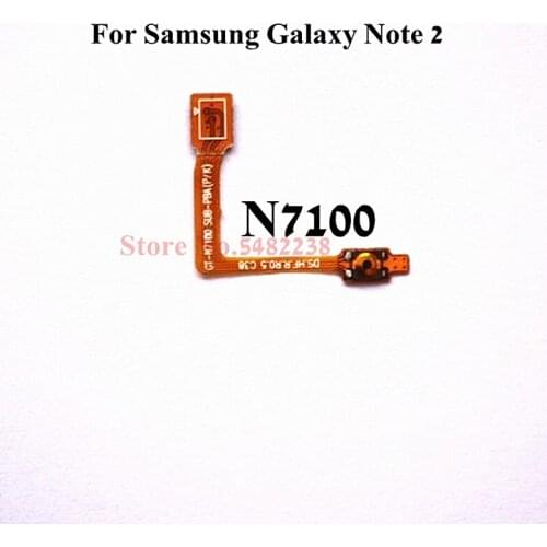 Original Power ON/OFF Flex cable For Samsung Galaxy Note 2 N7100 N719 N7102/05/08 Power Side Button Key FPC Replacement parts