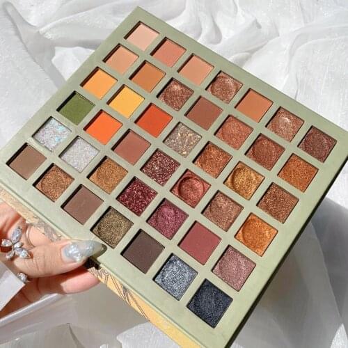 42 Colors Vintage Oil Paint Eyeshadow Palette Glitter Shimmer Eye Shadow Powder Matte Eyeshadow Palette Makeup Cosmetic Gifts