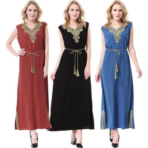 2019 Ramadan Black Robe Arabe Caftan Abaya Dubai Kaftan Women Muslim Dress Abaya Turkey Clothing Islamic Dresses Turkish Abayas