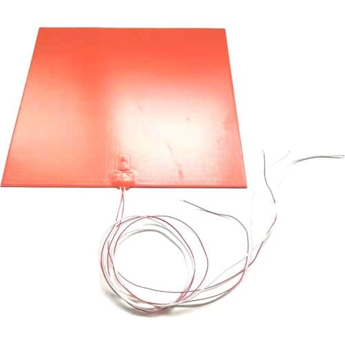 Silicone Heated Bed Heating Pad Waterproof 200x200/300x300 mm12V/220/110 V for 3D printer Ender-3 cr10 Parts hot bed