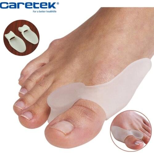 Silicone Gel foot fingers Two Toe Separator thumb valgus protector Bunion adjuster Hallux Valgus Foot Massager