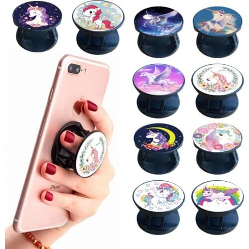 10 Pieces Fold-able Cellphone Holders Round Shape Phone Grip,Phone Grip Holder Phone Finger Stand for Smartphones and Tablets