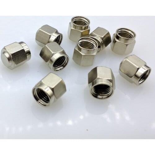 SMA Dust cap SMA metal protective cap Metallic silver 10pcs/lot