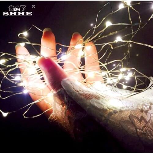 LED wire Fairy String Lights copper Waterproof Holiday lighting Led Lights Decoration Fairy Lamp Party Home Valentines Wedding