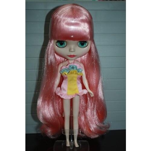 Nude blyth doll pink hair ksm01